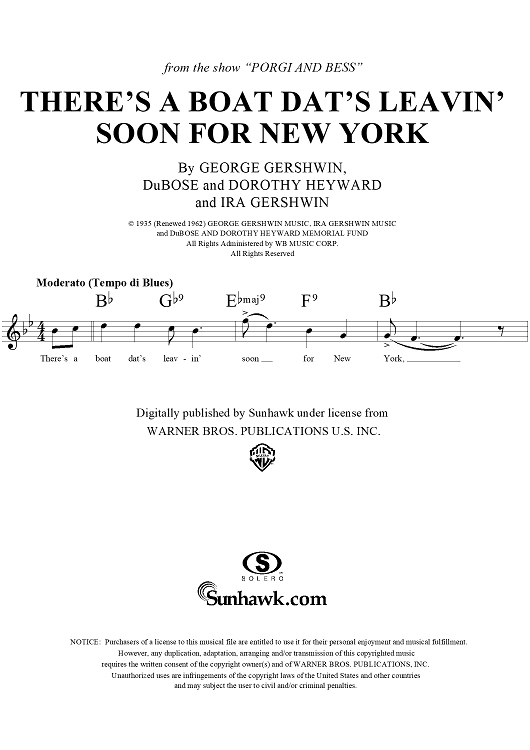 There's a Boat Dat's Leavin' Soon for New York