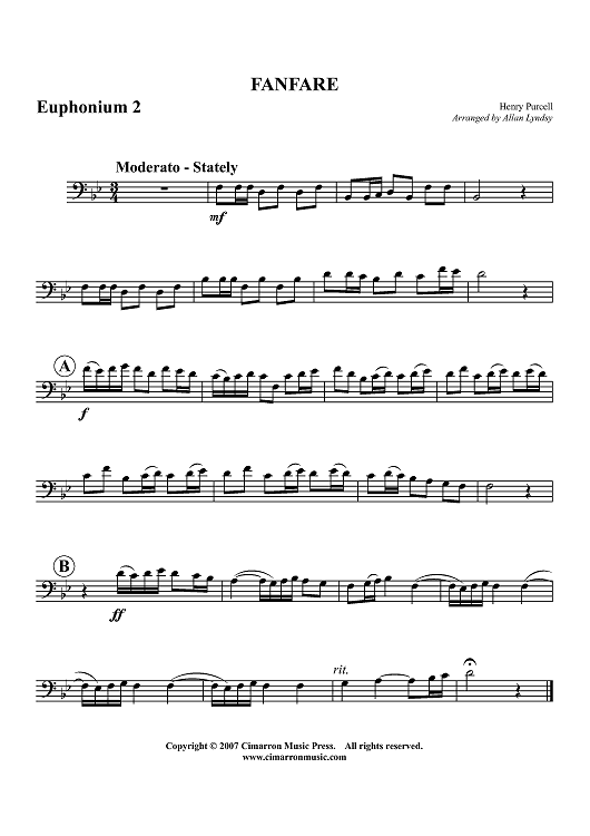 Fanfare - Euphonium 2 BC/TC