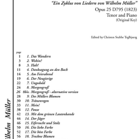 Die schöne Müllerin Op.25 D795