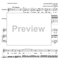 Liebestreu Op. 3 No. 1