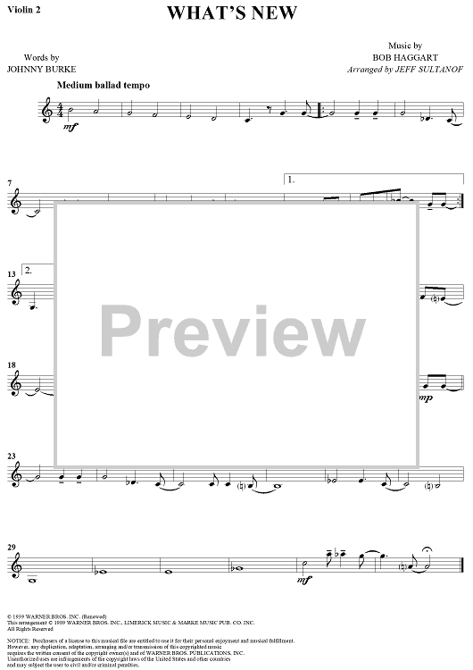 What's New - Violin 2
