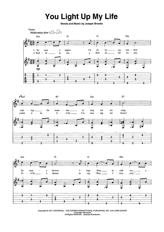 You Light Up My Life