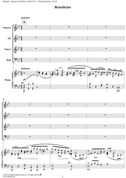 Requiem in D Minor, No. 7: Benedictus