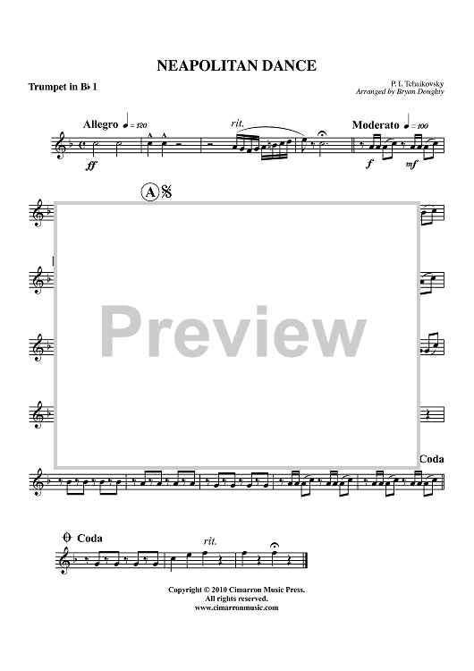 Neapolitan Dance - Trumpet 1 in B-flat