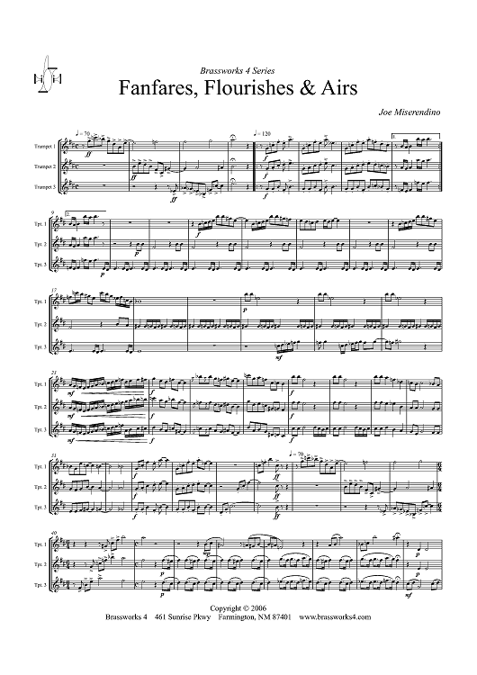 Fanfares, Flourishes & Airs - Score