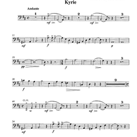 Messe solenne [set of parts] - Trombone