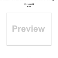 Piano Concerto No. 19 in F Major, Movement 2 (K459) - Full Score