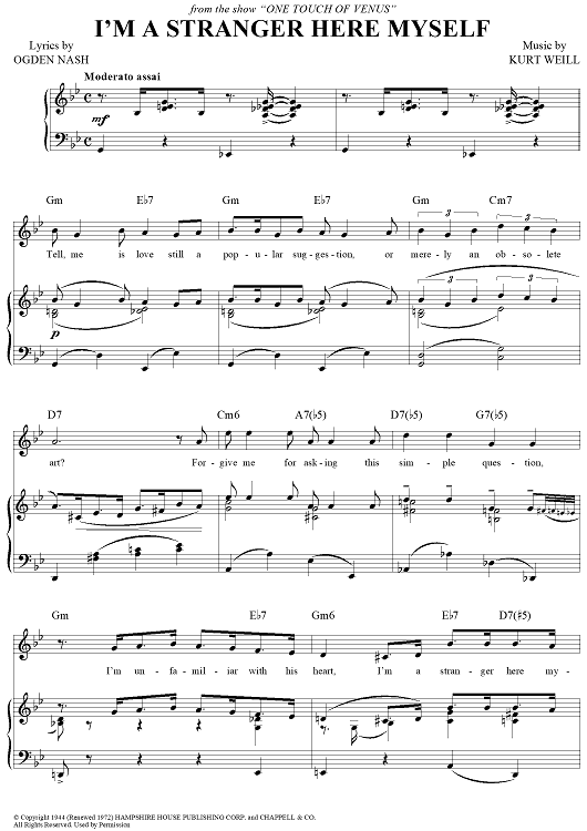 I'm a Stranger Here Myself