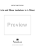 Aria and Three Variations in A Minor (B249)