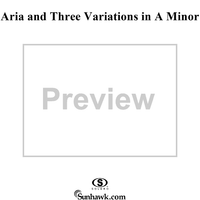 Aria and Three Variations in A Minor (B249)