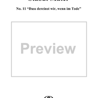 Stabat Mater, D383, No. 11: "Dass dereinst wir, wenn im Tode"