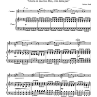 Arioso Gloria "Gloria in excelsis Deo, et in terra pax" - Piano Score