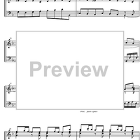 Suite  4 F Major BWV 809 - Score