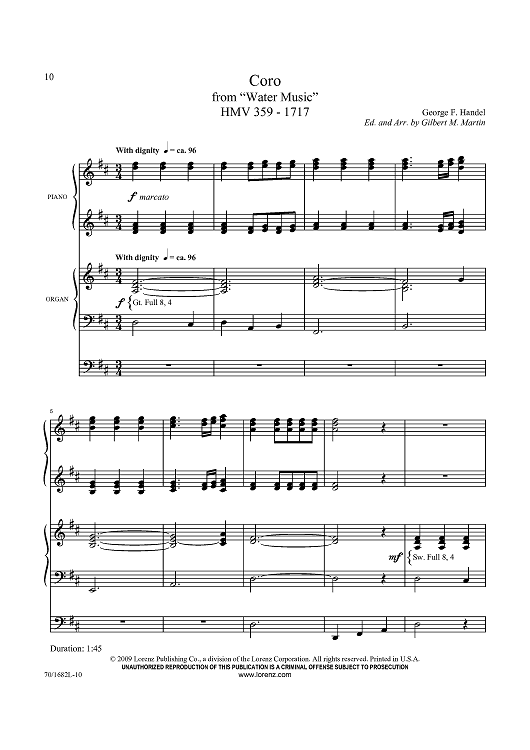 Coro (from Water Music)