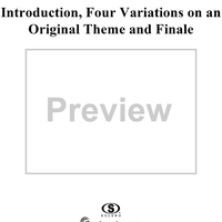 Introduction, Four Variations on an Original Theme and Finale, Op. 82, No. 2
