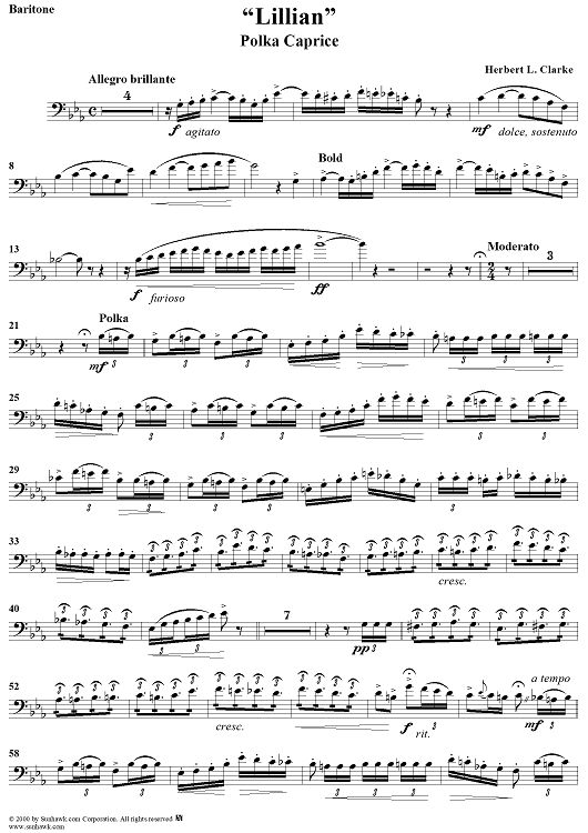 Lillian  (Polka Caprice) - Baritone BC