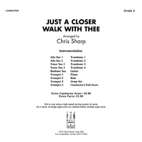 Just a Closer Walk with Thee - Score