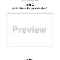 Guisto Dio che umile adoro: No. 23 from "Tancredi", Act 2, Scene 10 - Score