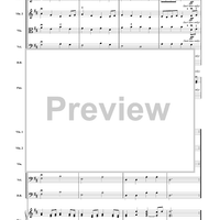 Water Music (Minuet and Bourrée) - Score