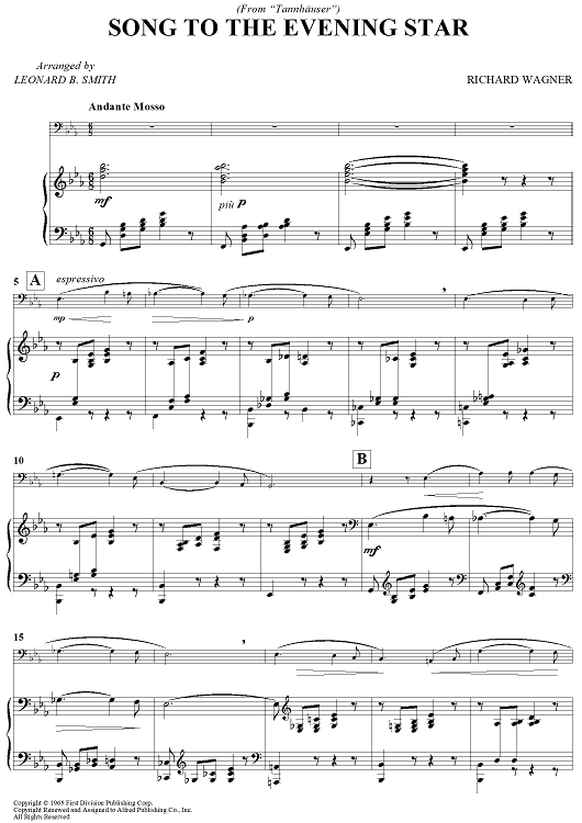 Song To The Evening Star (from Tannhauser)