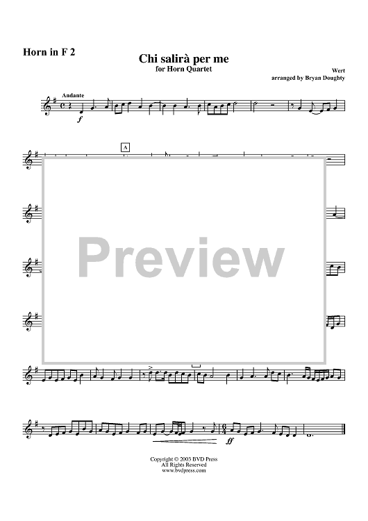 Chi salirà per me - Horn 2