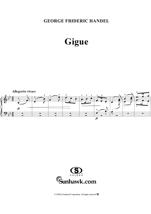 Gigue in B-flat Major
