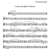 6 rätoromancische Volkslieder Op.76a - Violin 1