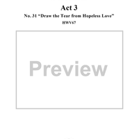 Draw the tear from hopeless love, No. 31 from Oratorio "Solomon", Act 3 (HWV67)