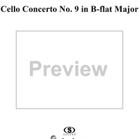 Cello Concerto No. 9 in B-flat Major - Piano Score