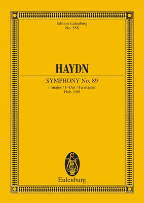 Symphony No. 89 F major - Full Score