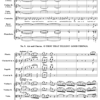 Messiah, nos. 8: Behold, a virgin shall conceive, and. 9: O thou that tellest good tidings to Zion - Full Score