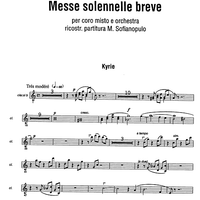 Messe solennele breve - B-flat Clarinets 1 & 2
