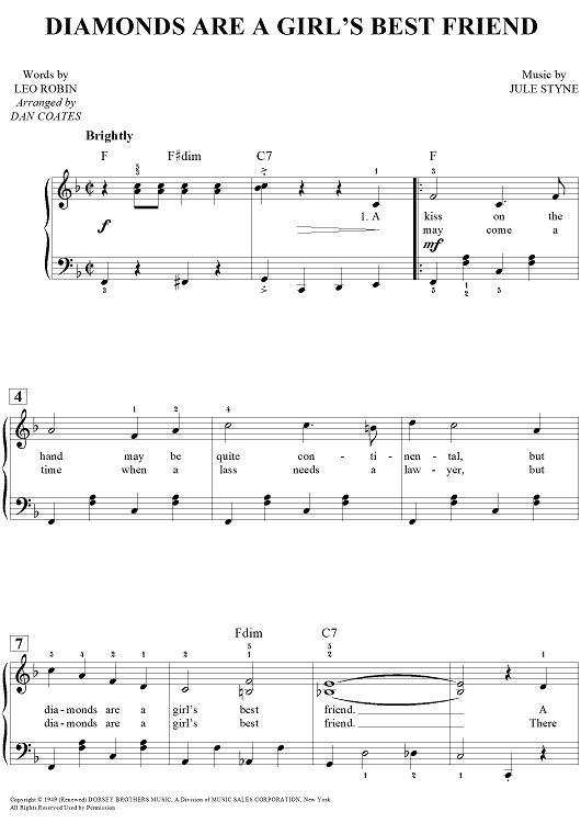 Diamonds Are a Girl's Best Friend