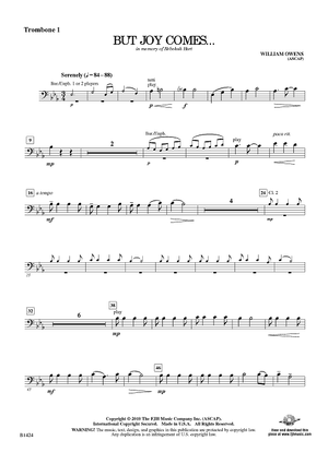 But Joy Comes … - Trombone 1
