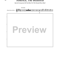 America, The Beautiful - Piccolo Trumpet in Bb