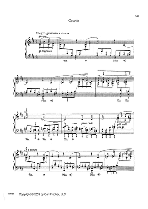 Gavotte - from Suite for the Left Hand Alone