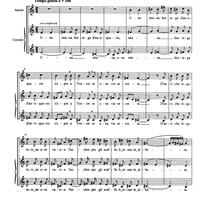 Tre Madrigali - Score