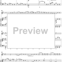 Easy Sonata in G Major for violin and piano - Piano Score