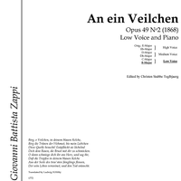 An ein Veilchen Op.49 No. 2