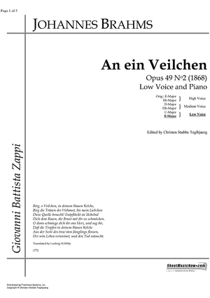 An ein Veilchen Op.49 No. 2