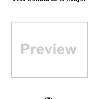 Trio Sonata in G Major, op. 1, no. 9