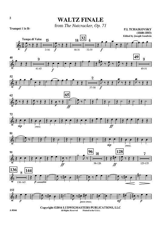 Waltz Finale from The Nutcracker, Op. 71 - Bb Trumpet 1