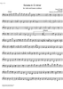 Sonata G Major - Bass
