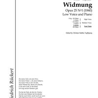 Widmung Op.25 No. 1