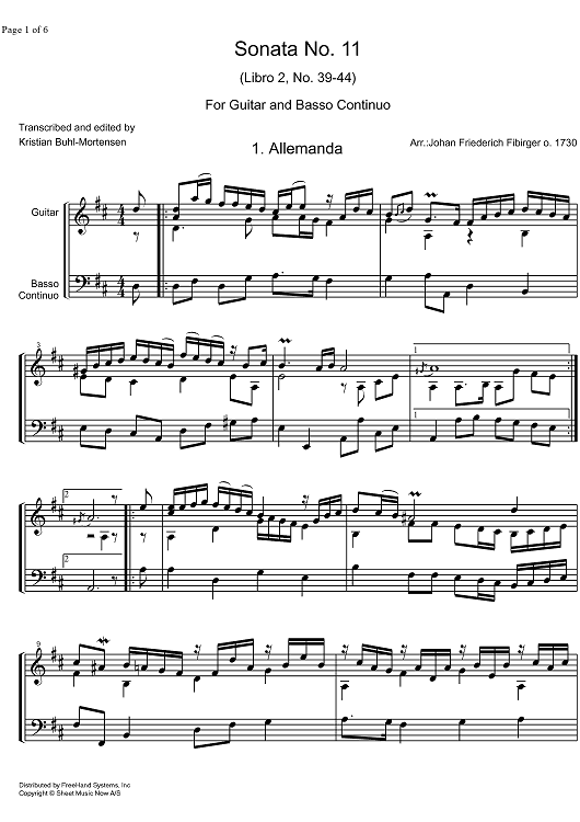 Sonata No.11 Libro  2 No.39-44
