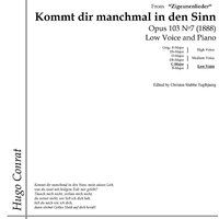 Kommt dir manchmal in den Sinn Op.103 No. 7