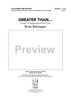 Greater Than... (for intermediate or multi-level string orchestra) - Score
