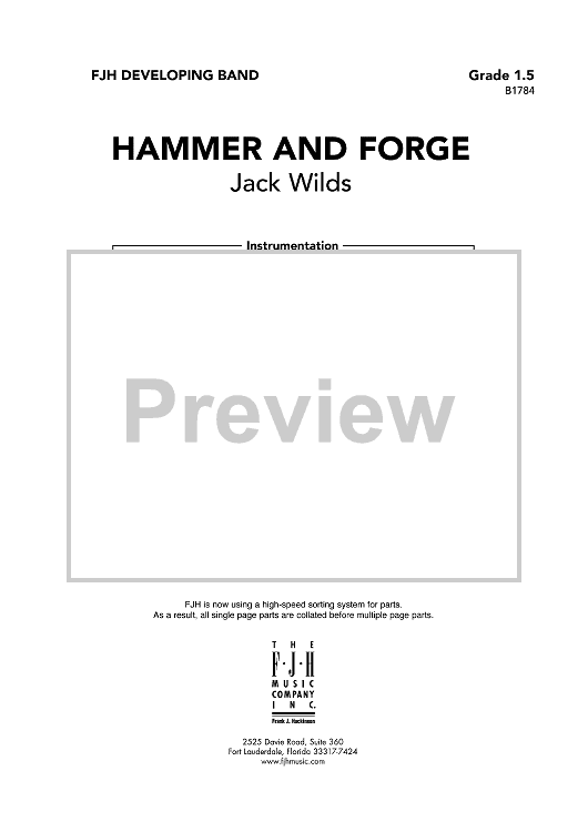 Hammer and Score" Sheet Music for Concert Band Sheet Music Now