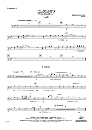 Elements (Petite Symphony) - Trombone 2