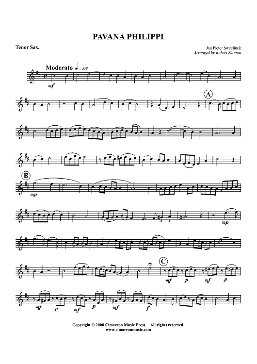 Pavana Philippi - Tenor Sax